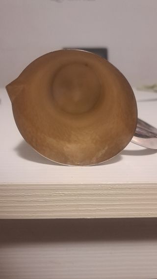 Brocca placcata in  argento fatta a mano