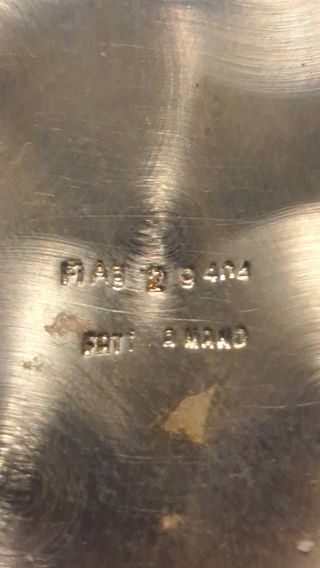 Brocca placcata in  argento fatta a mano