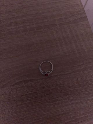Anillo Corazón Rojo