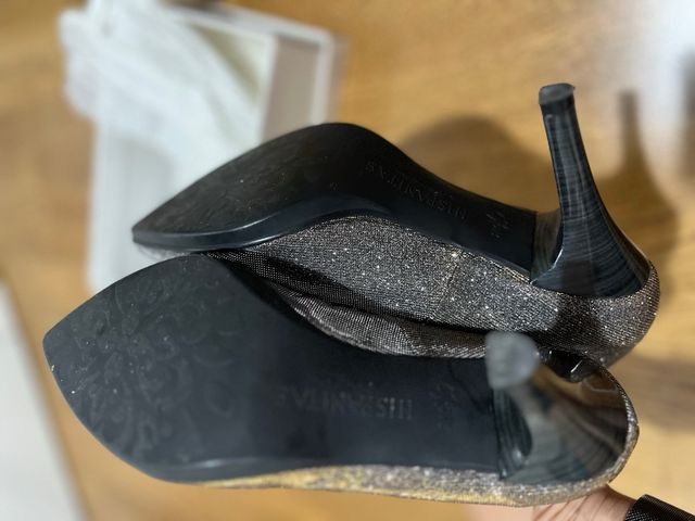 Zapatos de fiesta Hispanitas Talla 39 Plateados