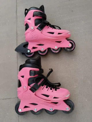 Patines Powerslide Chica Talla 33-36 Rosa