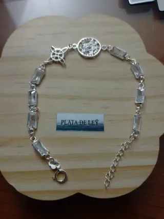 Pulsera Plata Protección nudo y tetagramaton