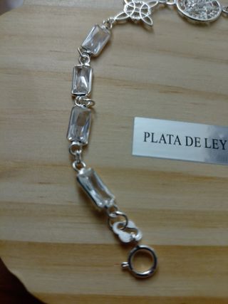 Pulsera Plata Protección nudo y tetagramaton