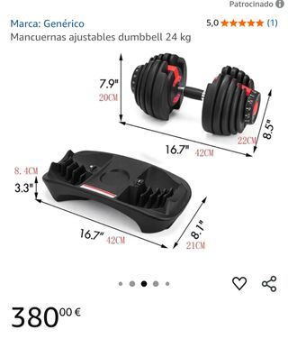 Mancuernas ajustables 2.5 a 24 KG