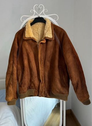 Chaqueta Burberry Piel y Borreguito Hombre Talla M