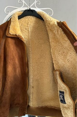 Chaqueta Burberry Piel y Borreguito Hombre Talla M