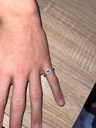 Anillo Corazón Rosa