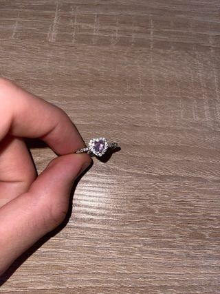 Anillo Corazón Rosa