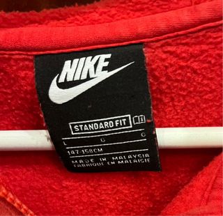 Sudadera Nike Media Cremallera Roja y Negra