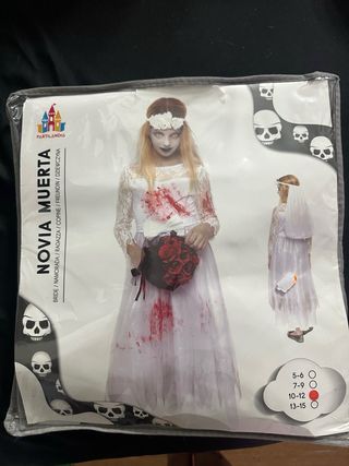 Disfraz Novia Muerta Niña Talla 10-12