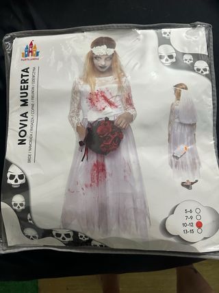 Disfraz Novia Muerta Niña Talla 10-12