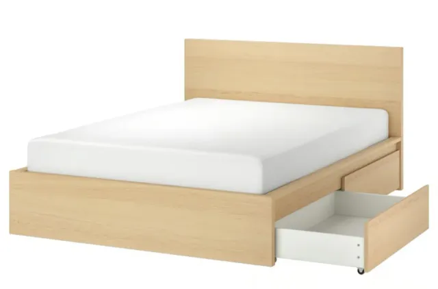 Estructura cama madera, 4cajones  y laminas