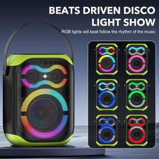 Altavoz Bluetooth RGB 80W Portátil NUEVO