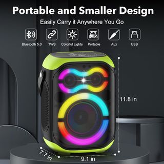 Altavoz Bluetooth RGB 80W Portátil NUEVO