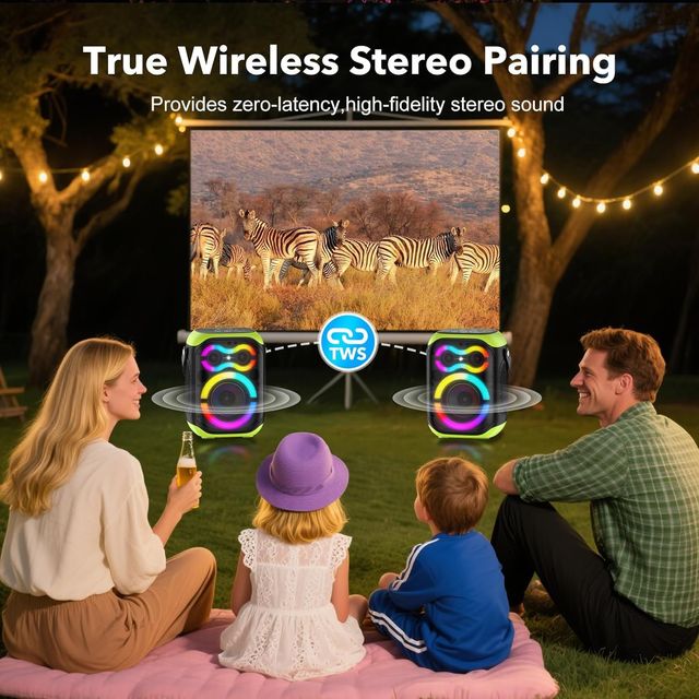 Altavoz Bluetooth RGB 80W Portátil NUEVO