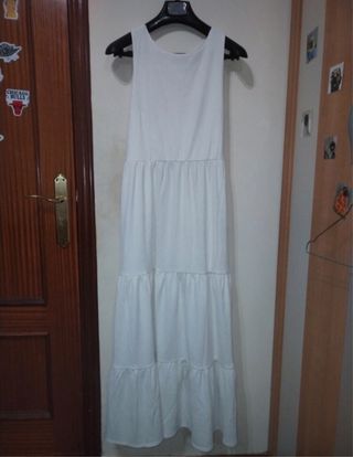 Vestido Cortefiel Blanco Talla M Nuevo
