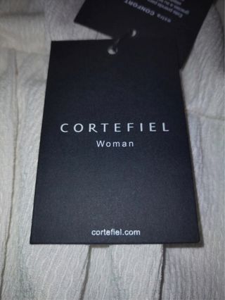 Vestido Cortefiel Blanco Talla M Nuevo