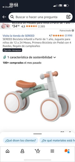 Bicicleta de equilibrio SEREED