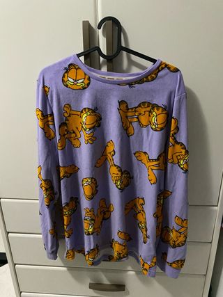 Conjunto Pijama Garfield Morado y Naranja