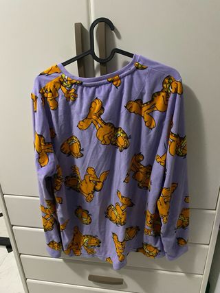 Conjunto Pijama Garfield Morado y Naranja
