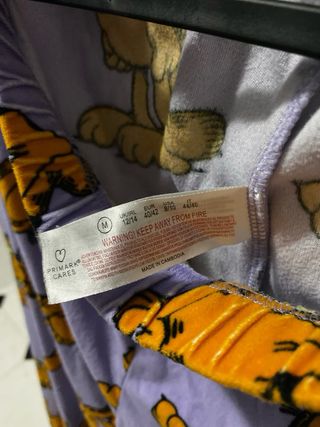 Conjunto Pijama Garfield Morado y Naranja