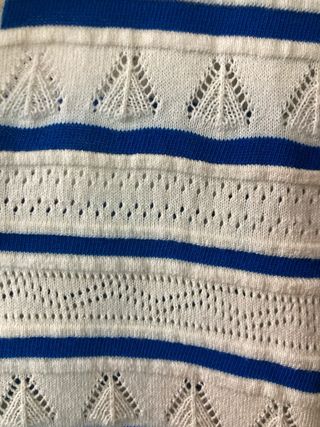 Jersey Zara Rayas Azul Blanco