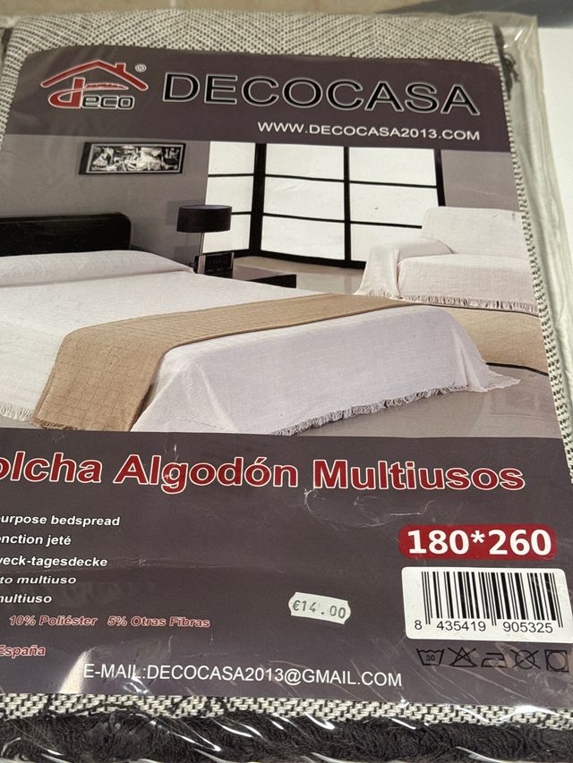 Colcha Algodón Multiusos 180x260