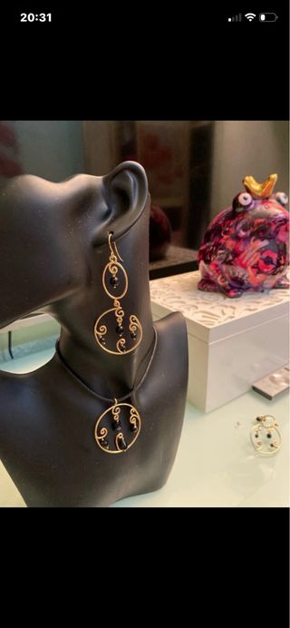 Conjunto oro 18k 21gr