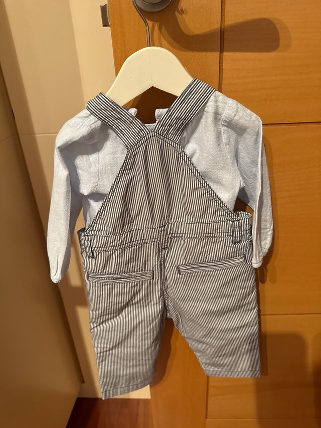 Peto Timberland y Camisa Zara Bebé