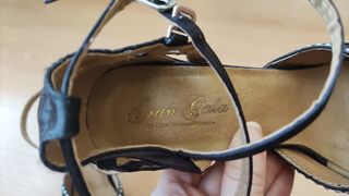 Zapatos de baile negros con brillantes