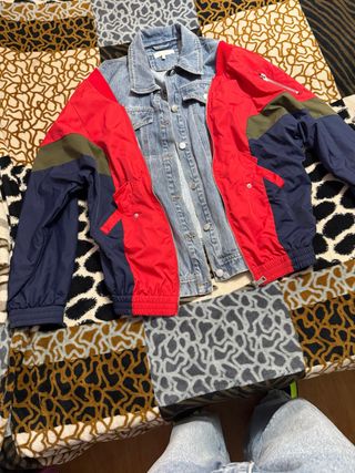 Chaqueta vaquera vintage patchwork