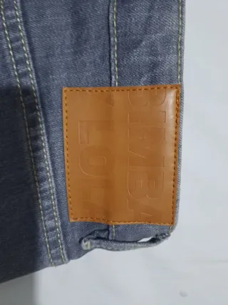 Pantalón vaqueto Bimba y Lola Talla 40 Gris