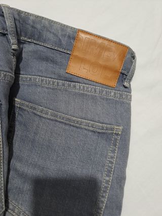 Pantalón vaqueto Bimba y Lola Talla 40 Gris