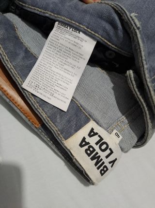 Pantalón vaqueto Bimba y Lola Talla 40 Gris