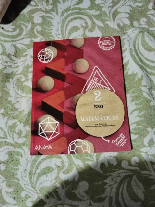Libro Matemáticas 2 ESO Anaya