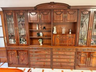 Mueble, mesa  de comedor y 6 sillas