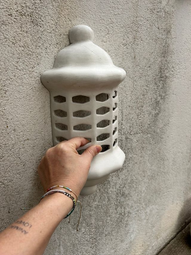 Aplique de pared cerámica exterior