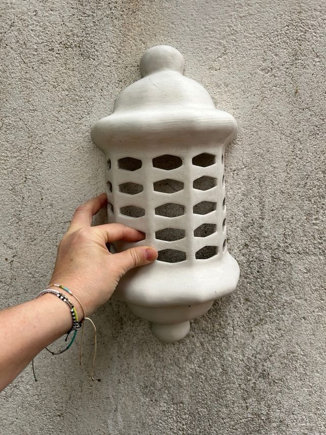 Aplique de pared cerámica exterior