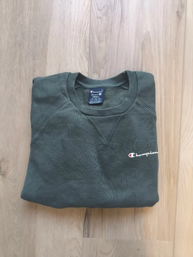 Champion Sudadera Verde Oscuro M Crewneck
