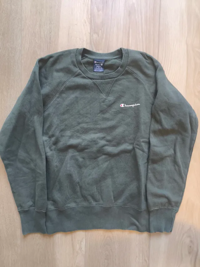 Champion Sudadera Verde Oscuro M Crewneck