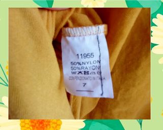 Jersey Blusa camisa amarillo mostaza Talla única