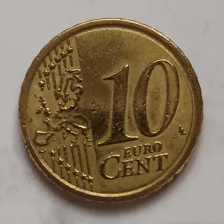 Moneda 10 céntimos Italia 2012