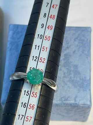 Anillo Oro 18K Esmeralda Colombiana