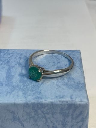 Anillo Oro 18K Esmeralda Colombiana
