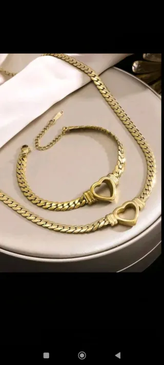 Collar y Pulsera oro 18 k eliminado