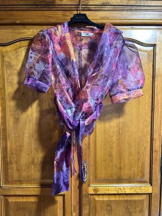 Torera estampada floral talla única