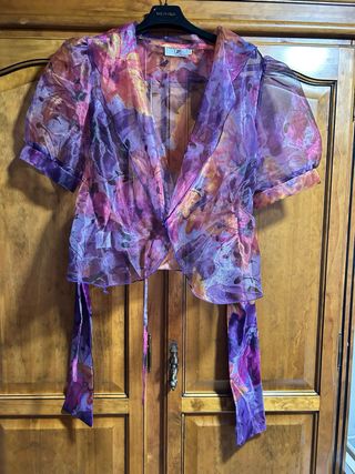Torera estampada floral talla única