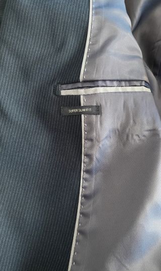 Traje Mango Hombre Azul Marino