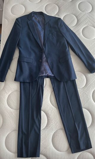 Traje Mango Hombre Azul Marino