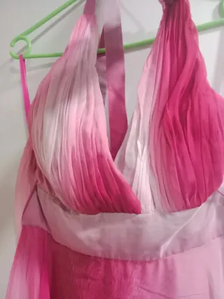 Vestido de fiesta rosa degradado
